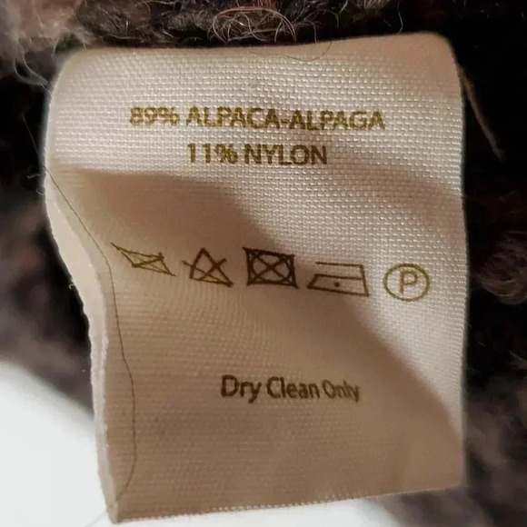 Free People Sz XS Cowl Neck Boho Oversized Sweater Cloud born Alpaca Wool Blend - Picture 5 of 11